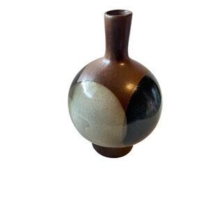 MCM Robert Maxwell Full Moons Blue White Eclipse‎ Pottery Vase
